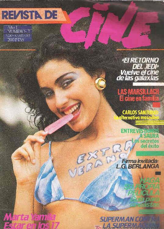 REVISTA DE CINE magazine side cover Issue 7 July/August 1983