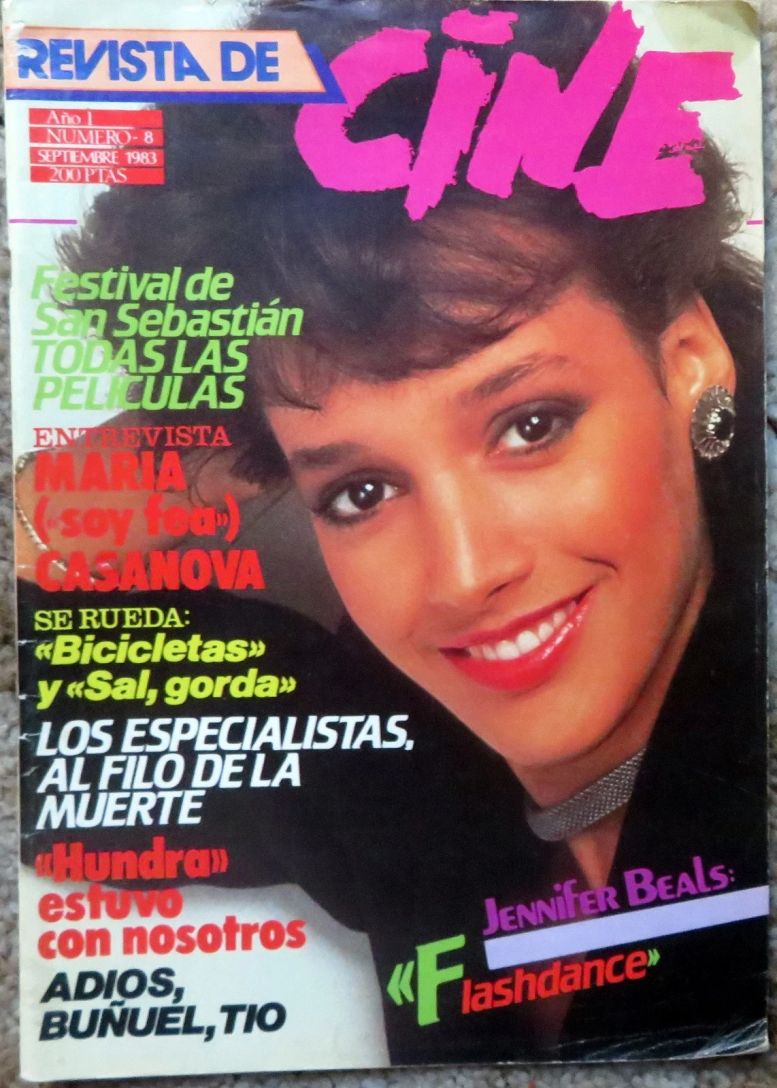 REVISTA DE CINE magazine side cover Issue 8  September 1983