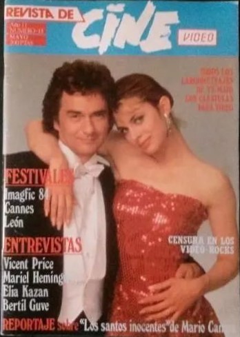 REVISTA DE CINE magazine side cover Issue 15  May 1984