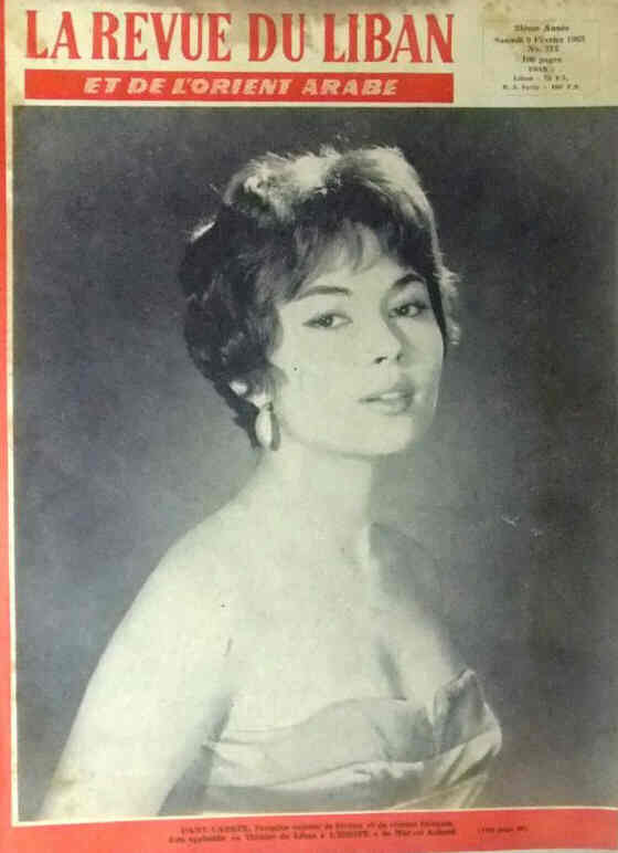 LA REVUE DU LIBAN magazine side cover Issue 215 9 February 1963