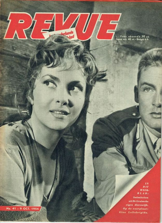 REVUE magazine side cover Issue 41 9 October 1954