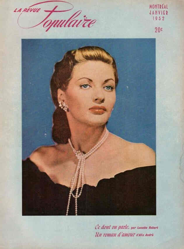 REVUE POPULAIRE |LA magazine side cover January 1952