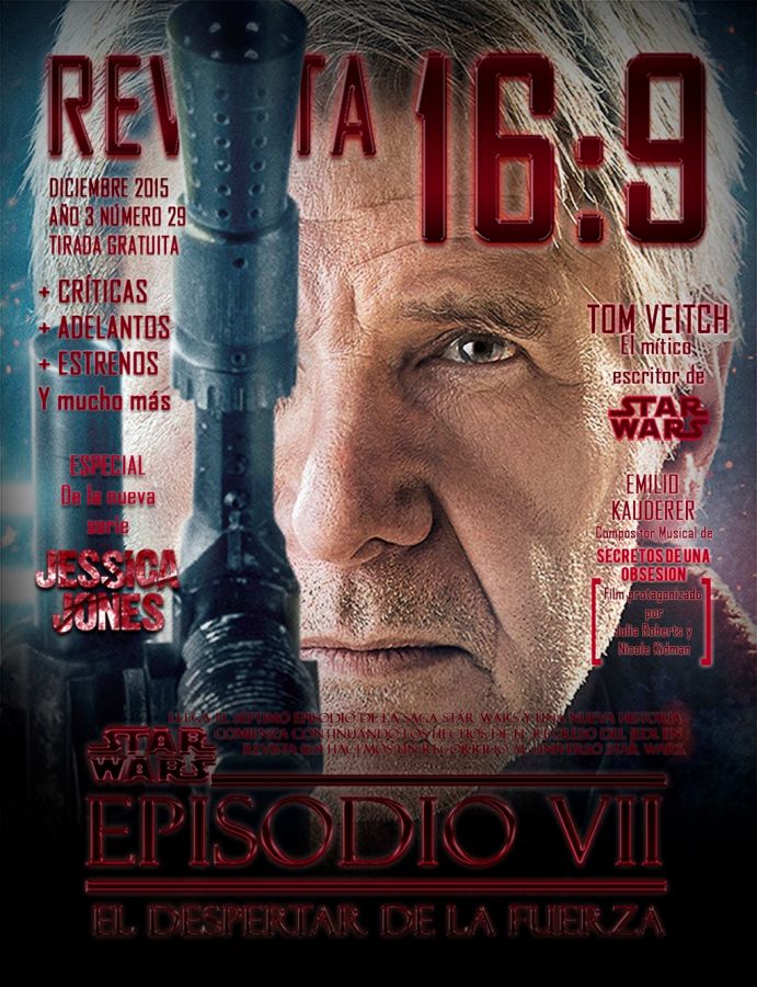 REVISTA 16:9 magazine side cover Issue 29 December 2015