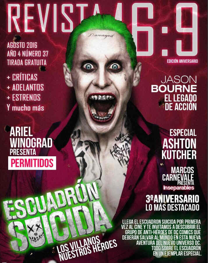 REVISTA 16:9 magazine side cover Issue 37 August 2016