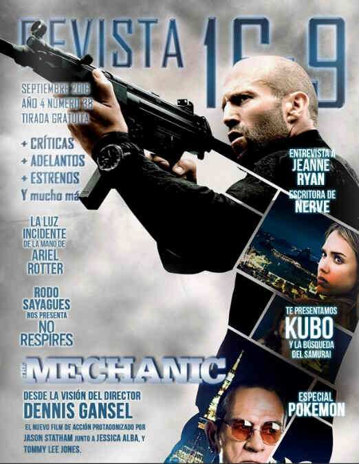 REVISTA 16:9 magazine side cover Issue 38 September 2016