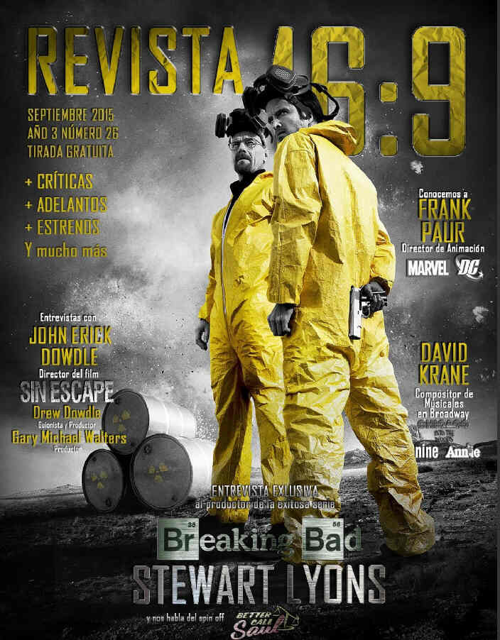 REVISTA 16:9 magazine side cover Issue 26 September 2015