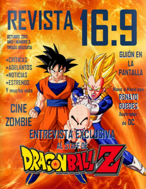 REVISTA 16:9 magazine side cover Issue 3 October 2013