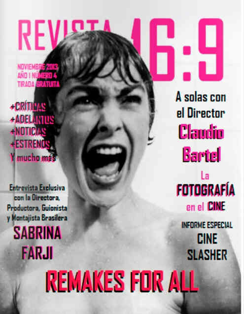 REVISTA 16:9 magazine side cover Issue 4 November 2013