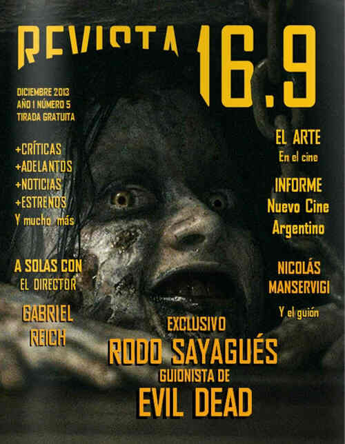 REVISTA 16:9 magazine side cover Issue 5 December 2013