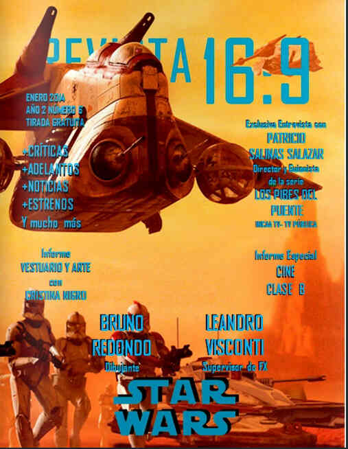REVISTA 16:9 magazine side cover Issue 6 January 2014