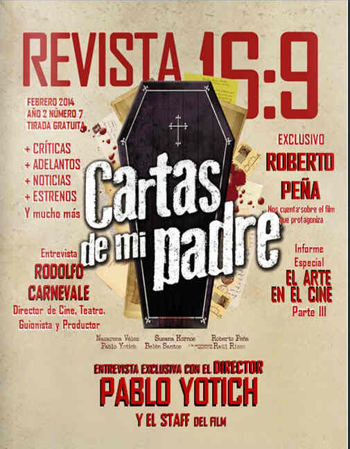 REVISTA 16:9 magazine side cover Issue 7 February 2014