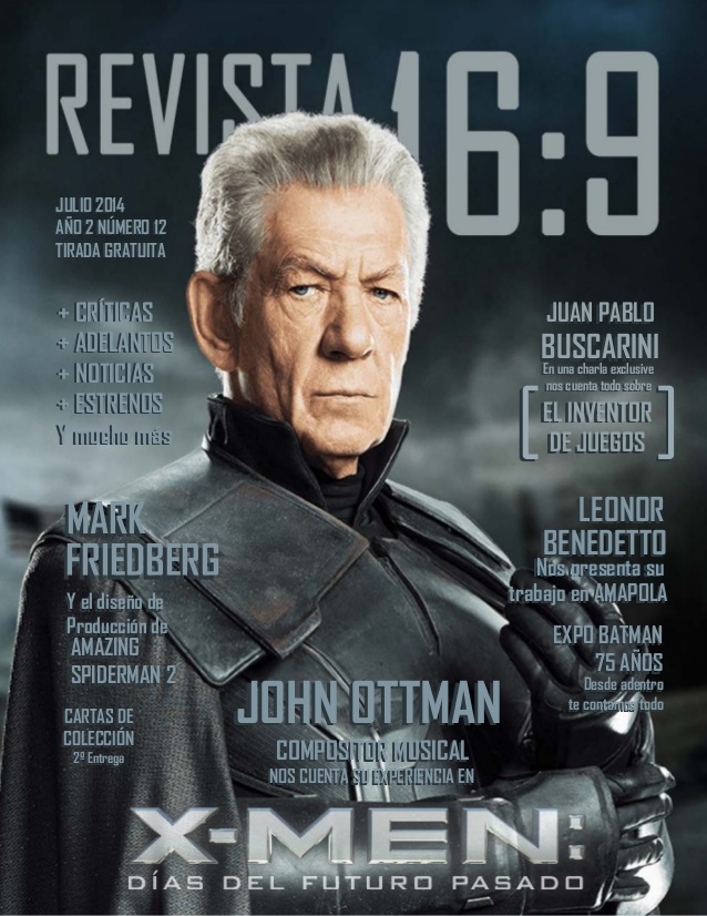 REVISTA 16:9 magazine side cover Issue 12 July 2014