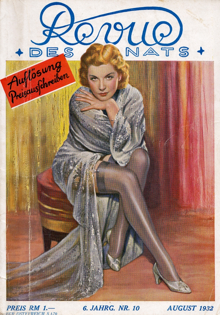 REVUE DES MONATS magazine side cover Issue 10  August 1932