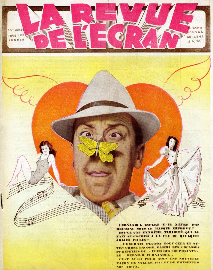 REVUE DE L ECRAN magazine side cover Issue 459  1942