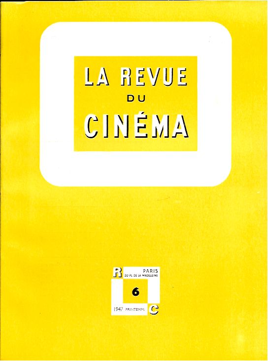 REVUE DU CINEMA | LA magazine side cover Issue 6 March 1947