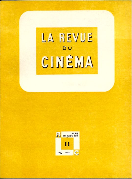 REVUE DU CINEMA | LA magazine side cover Issue 11 March 1948