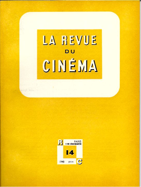 REVUE DU CINEMA | LA magazine side cover Issue 14 June 1948