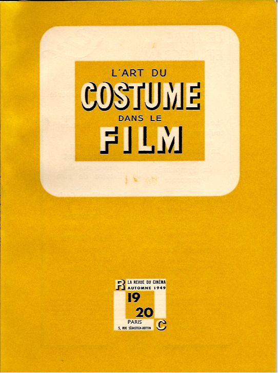 REVUE DU CINEMA | LA magazine side cover Issue 19/20 October 1949