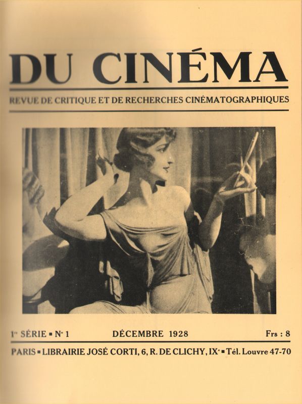 REVUE DU CINEMA | LA magazine side cover Issue 1 December 1928