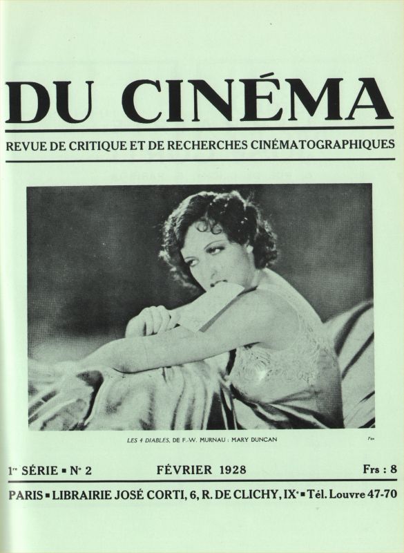 REVUE DU CINEMA | LA magazine side cover Issue 2 February 1929