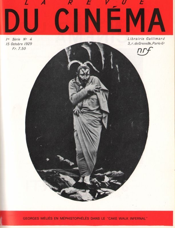 REVUE DU CINEMA | LA magazine side cover Issue 4 October 1929