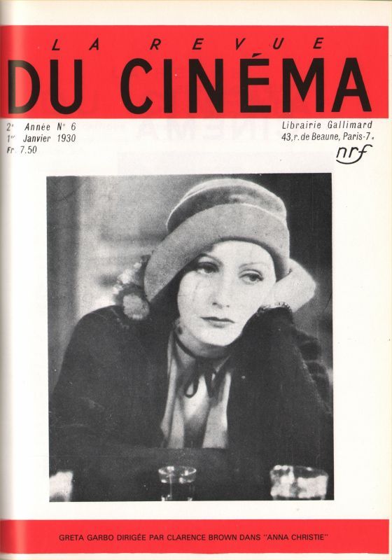 REVUE DU CINEMA | LA magazine side cover Issue 6 January 1930