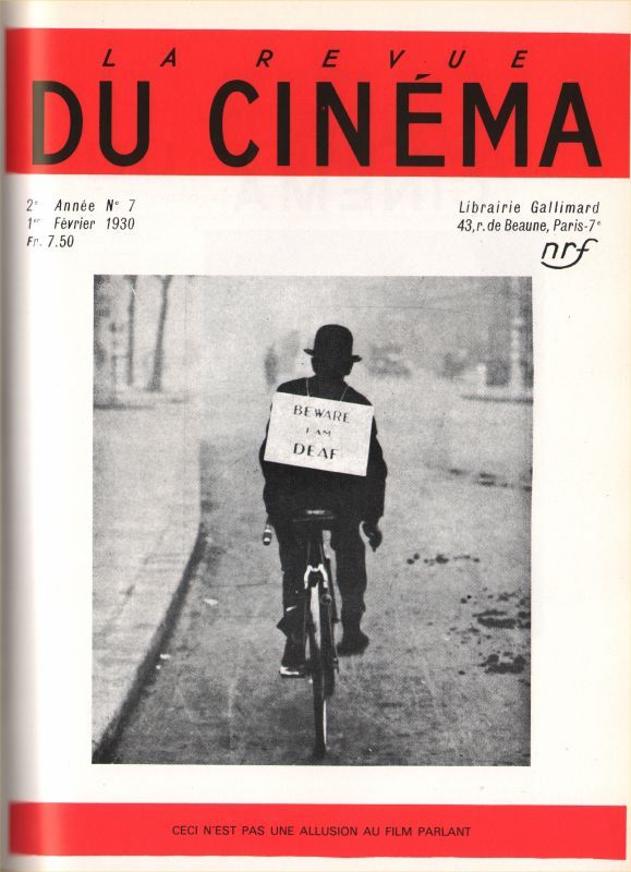 REVUE DU CINEMA | LA magazine side cover Issue 7 February 1930