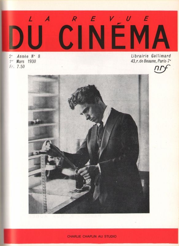 REVUE DU CINEMA | LA magazine side cover Issue 8 March 1930