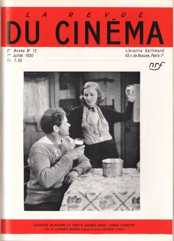 REVUE DU CINEMA | LA magazine side cover Issue 12 July 1930