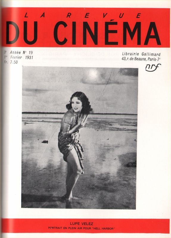 REVUE DU CINEMA | LA magazine side cover Issue 19 February 1931