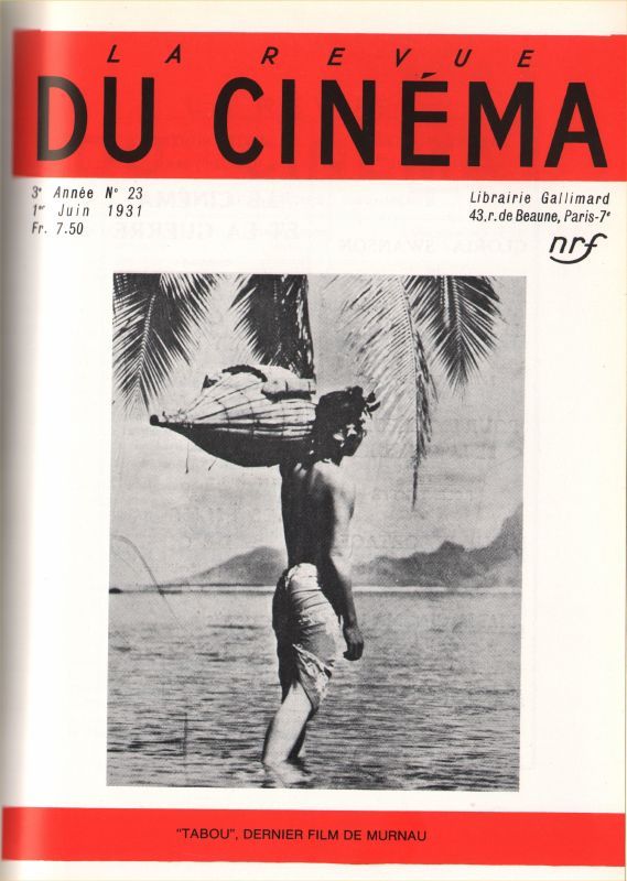 REVUE DU CINEMA | LA magazine side cover Issue 23 June 1931