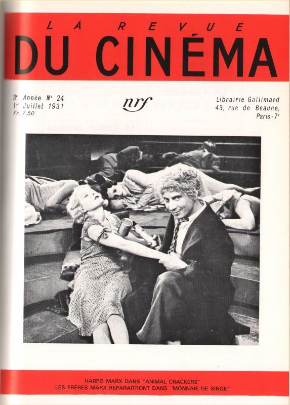 REVUE DU CINEMA | LA magazine side cover Issue 24 July 1931