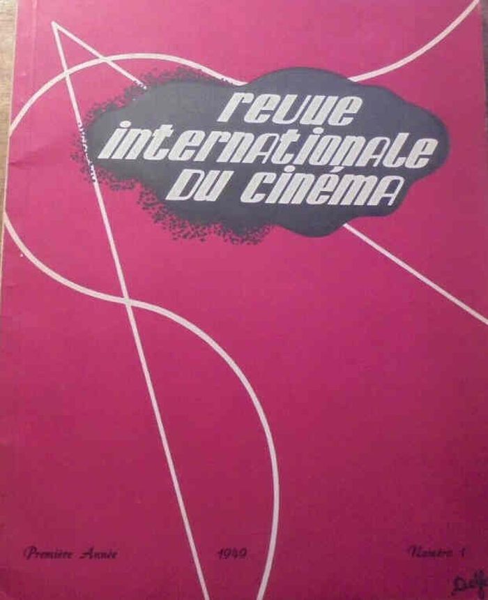 REVUE INTERNATIONALE DU CINEMA magazine side cover Issue 1 January 1949