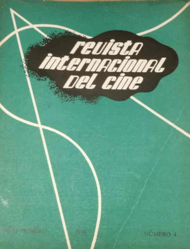 REVUE INTERNATIONALE DU CINEMA magazine side cover Issue 4 October 1949