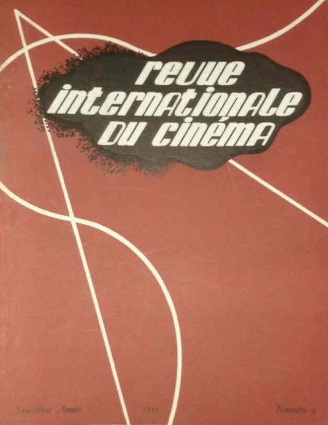 REVUE INTERNATIONALE DU CINEMA magazine side cover Issue 9 July 1951