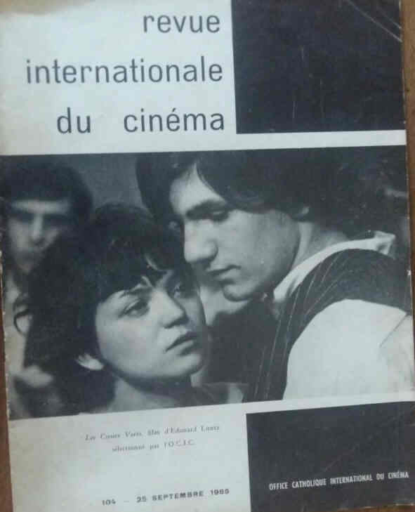 REVUE INTERNATIONALE DU CINEMA magazine side cover Issue 104 September 1966