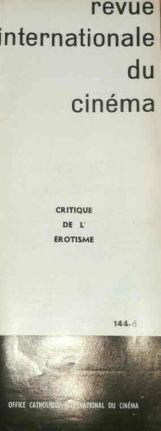 REVUE INTERNATIONALE DU CINEMA magazine side cover Issue 144 /145/146 September/October 1970