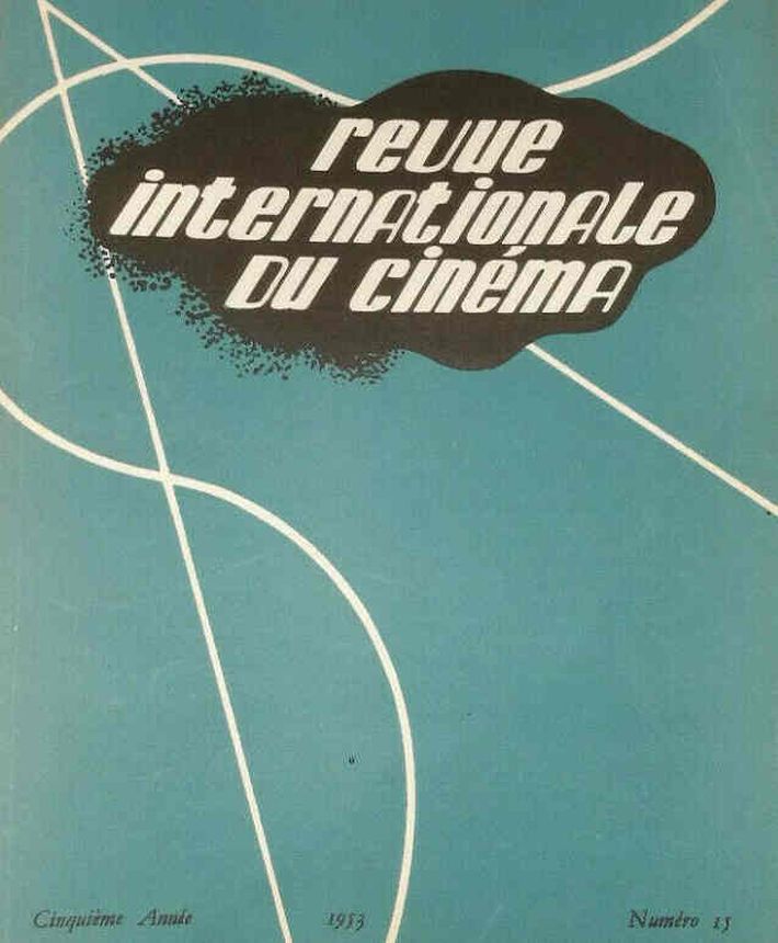 REVUE INTERNATIONALE DU CINEMA magazine side cover Issue 15 January 1953