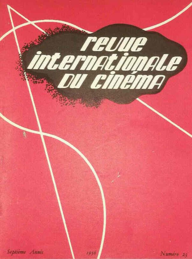 REVUE INTERNATIONALE DU CINEMA magazine side cover Issue 23 January 1956