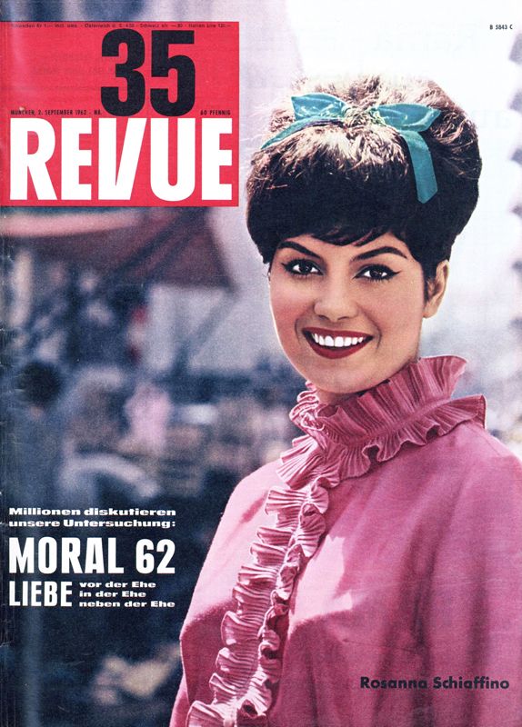 REVUE DIE WELTILLUSTRIERTE magazine side cover Issue 35 2 September 1962