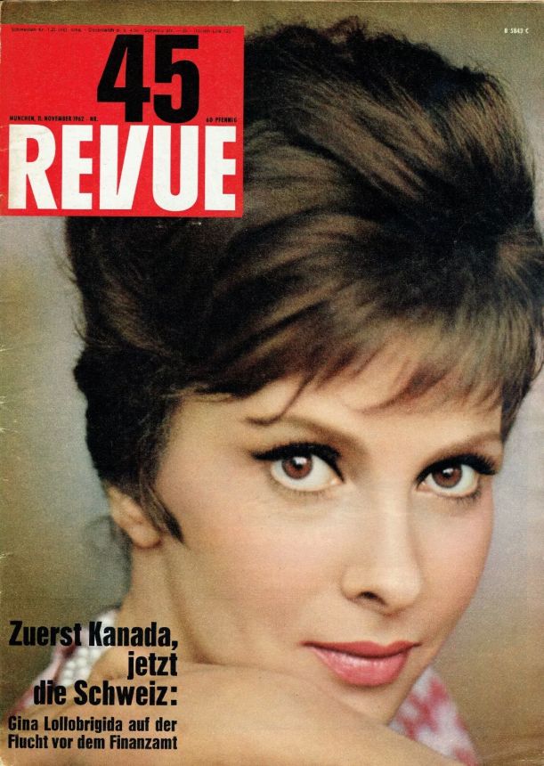 REVUE DIE WELTILLUSTRIERTE magazine side cover Issue 45  November 1962