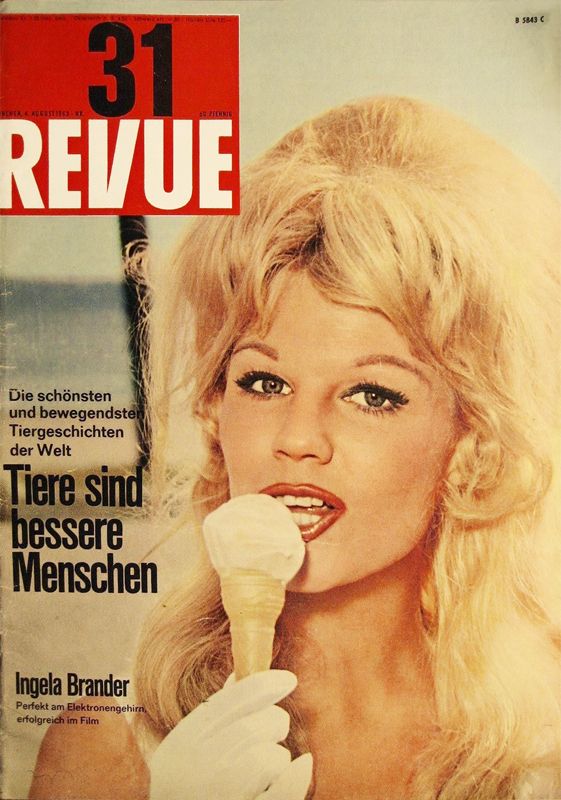 REVUE DIE WELTILLUSTRIERTE magazine side cover Issue 31 4 August 1963
