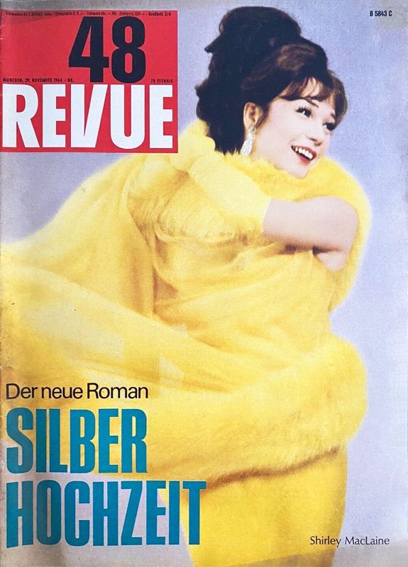 REVUE DIE WELTILLUSTRIERTE magazine side cover Issue 48 29 November 1964