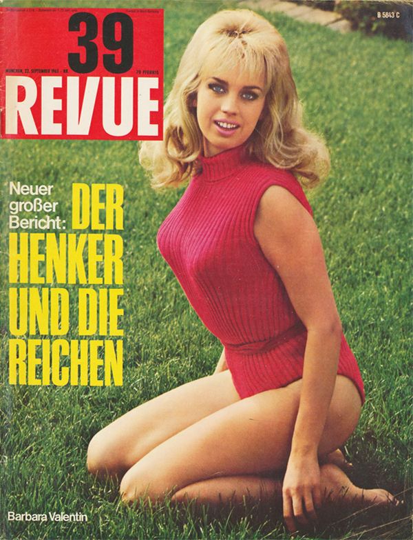 REVUE DIE WELTILLUSTRIERTE magazine side cover Issue 39 22 September 1965