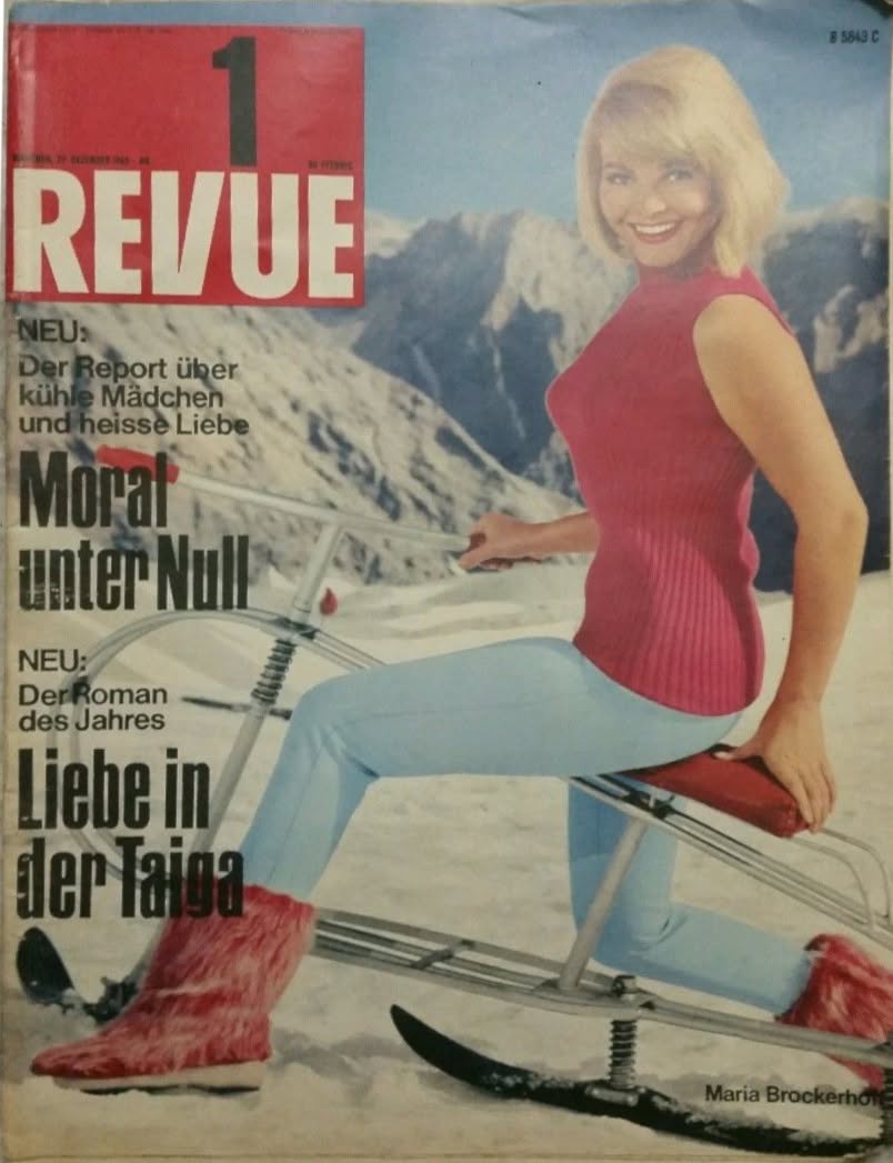 REVUE DIE WELTILLUSTRIERTE magazine side cover Issue 1  December 1965