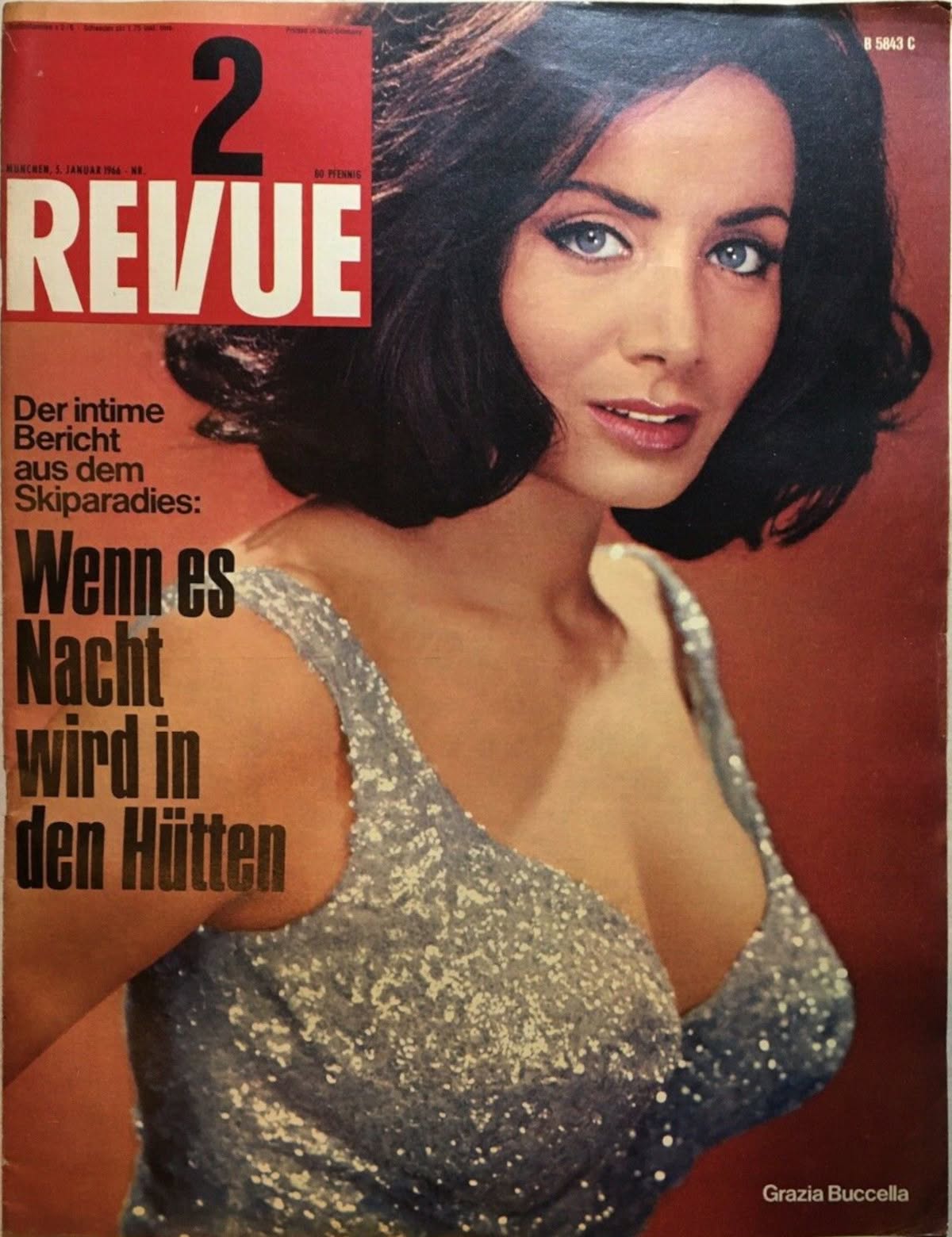 REVUE DIE WELTILLUSTRIERTE magazine side cover Issue 2 5 January 1966
