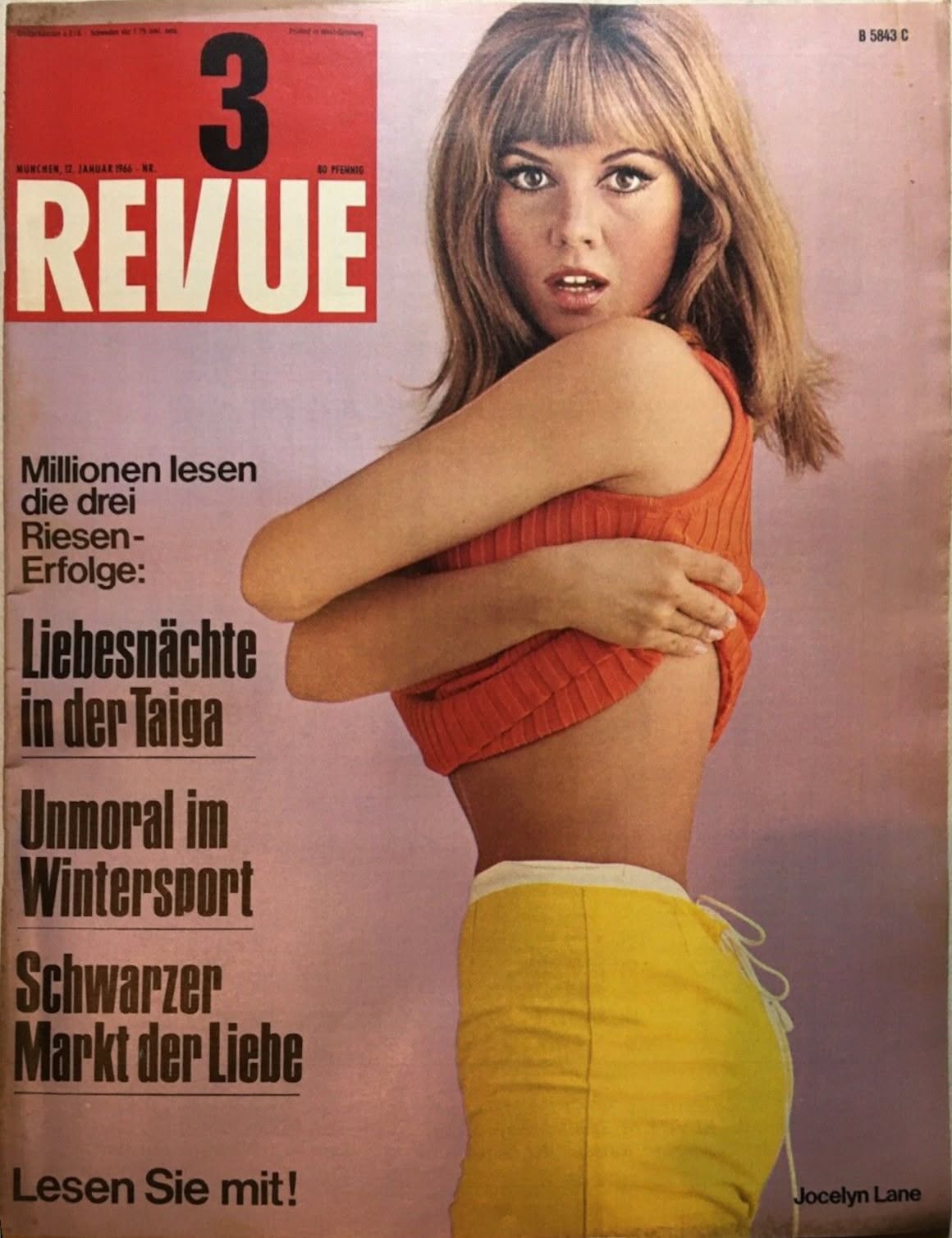 REVUE DIE WELTILLUSTRIERTE magazine side cover Issue 3 12 January 1966