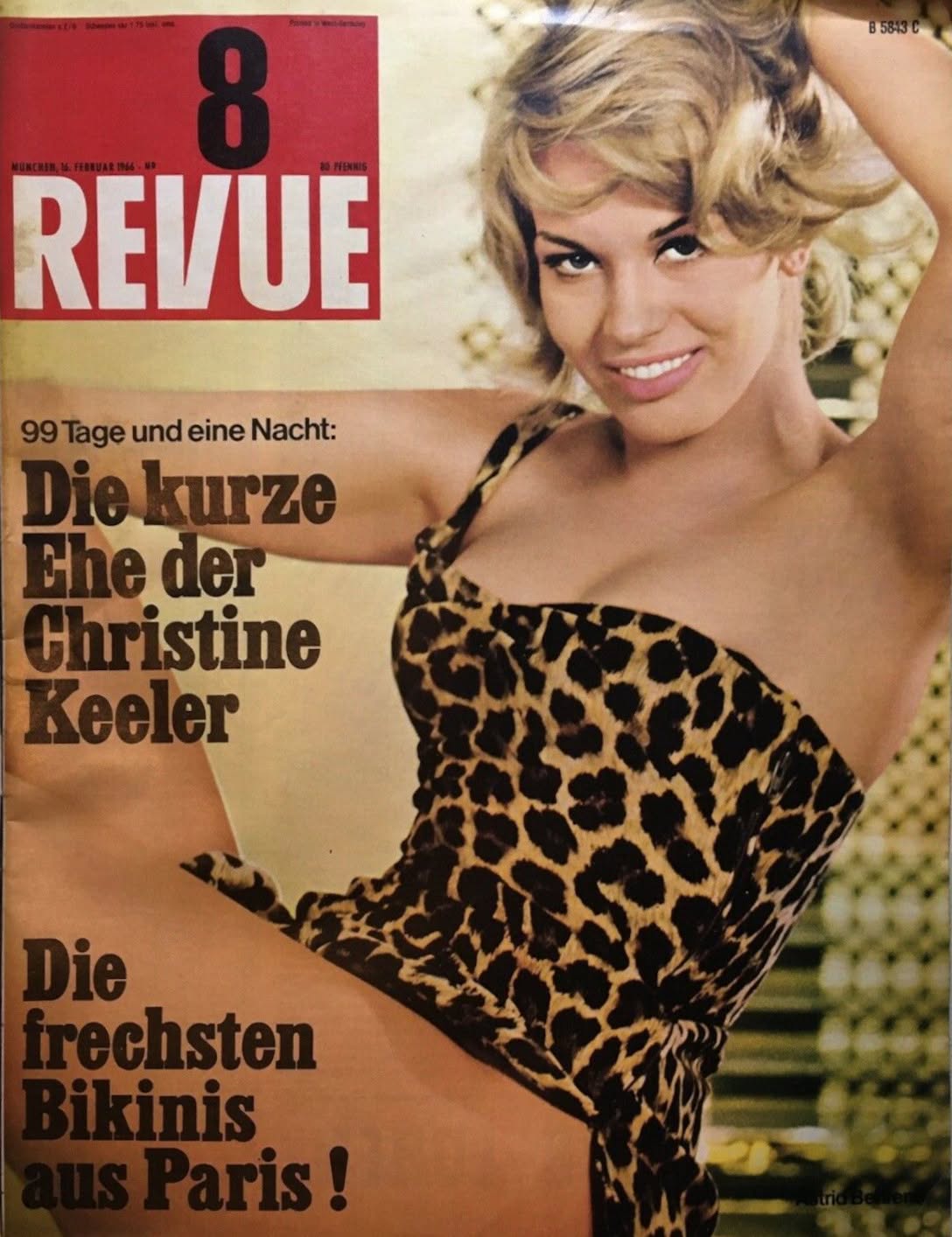 REVUE DIE WELTILLUSTRIERTE magazine side cover Issue 8 16 February 1966