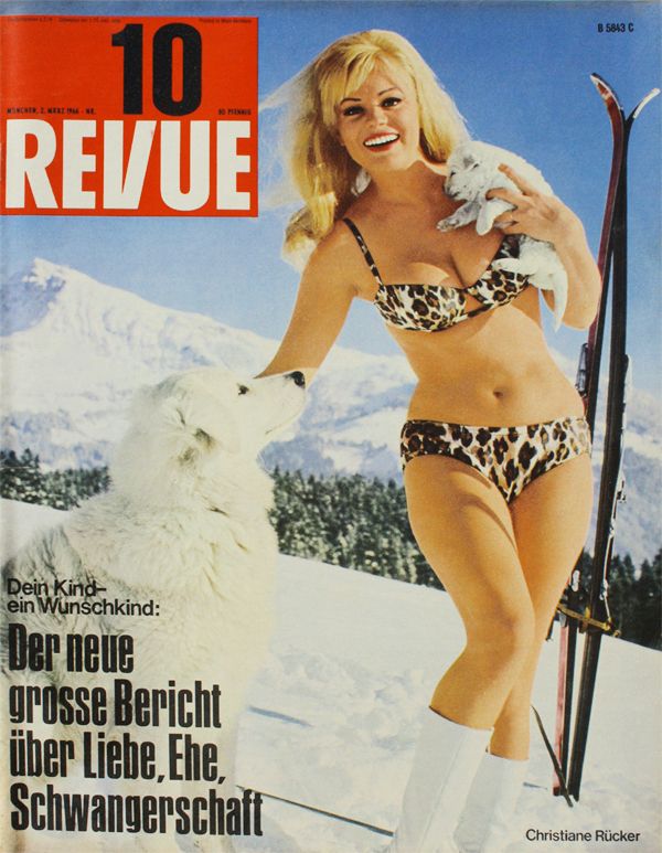 REVUE DIE WELTILLUSTRIERTE magazine side cover Issue 10 2 March 1966