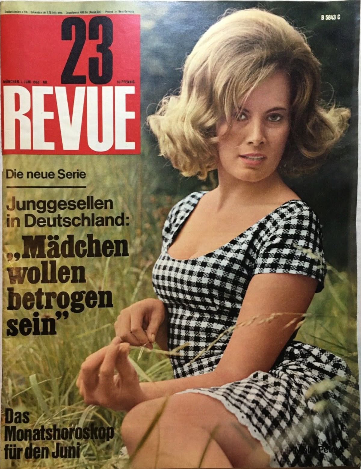 REVUE DIE WELTILLUSTRIERTE magazine side cover Issue 23 1 June 1966